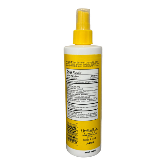 Sulfur 8 Dandruff Treatment Spray for Braids 12 oz RELIEVES SCALP ITCHING