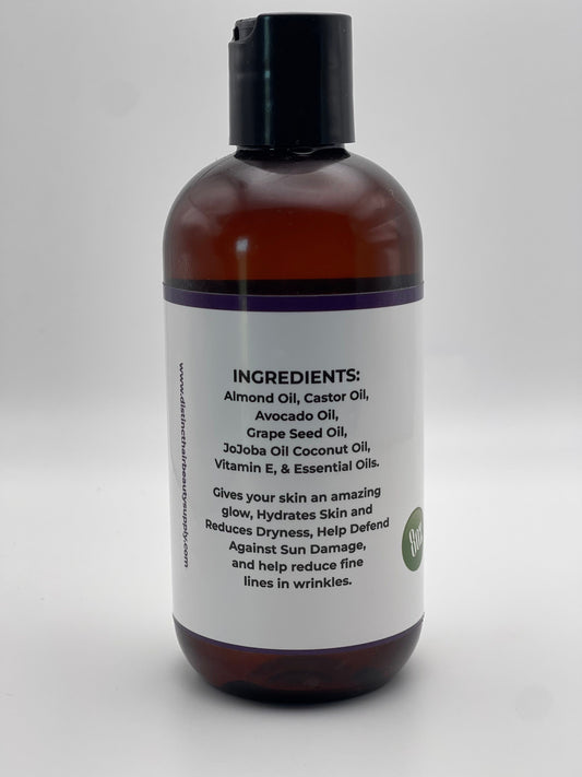 Night Body Oil Skin Moisturizer Natural Ingredients Lavender Scented