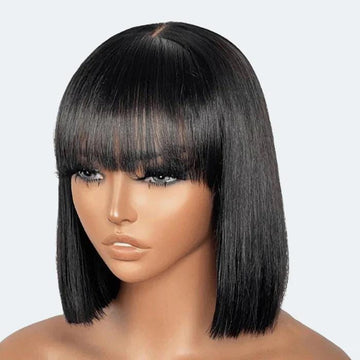 12 YAKI STRAIGHT w bangs MINIMALIST Lace Wig